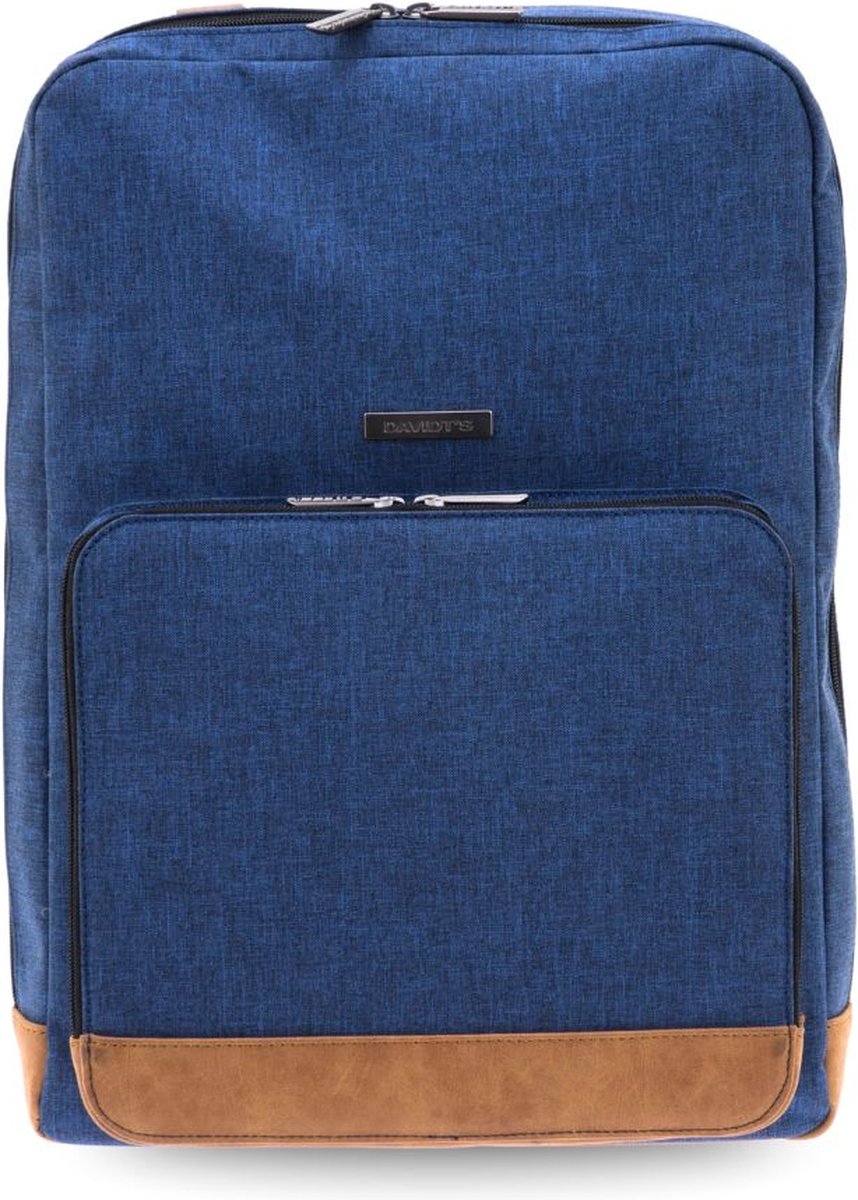 Davidt's Topkwaliteit Laptoprugzak 15,6'' Marineblauw – Zakelijke Rugtas - Ergonomisch Rugpaneel - Cabin size