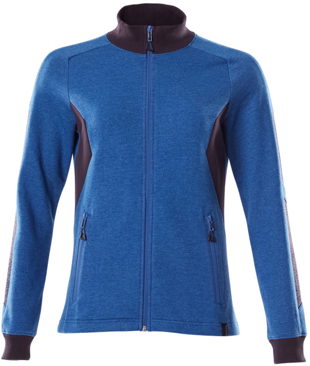 Mascot Accelerate Sweatshirt met rits 18494-962 - helder blauw/donkermarine - XL