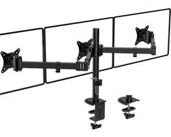 Monitorarm 3 schermen - Muurbeugel - Triple Beeldschermarm Voor 17-27 inch - Muurbeugel Monitor - Monitorbeugels - Monitorbeugel 3 schermen – 7kg/ Per Arm