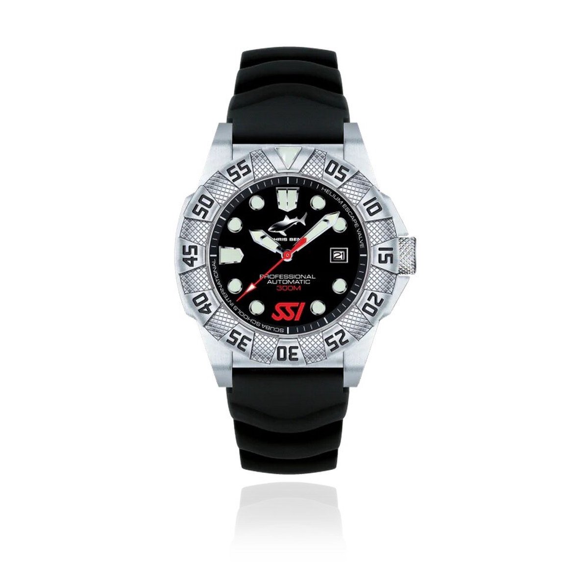 Chris Benz - CB-300A-SSI-KBS - Polshorloge - Duikershorloge - Heren - Automatisch - Deep 300M SSI