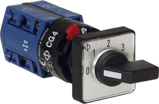 Kraus & Naimer CG4.A241.FS2 Commutateur rotatif à galettes 10 A 3 x 60 ° gris, noir 1 pc(s)