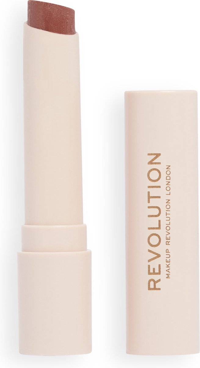 Makeup Revolution Pout Balm - Mocha Shine - Tinted Lip Balm - Lippenbalsem - Bruin - Care