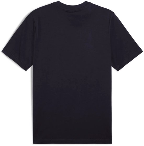 Donkerblauwe PUMA T-shirt, de achterkant is te zien.