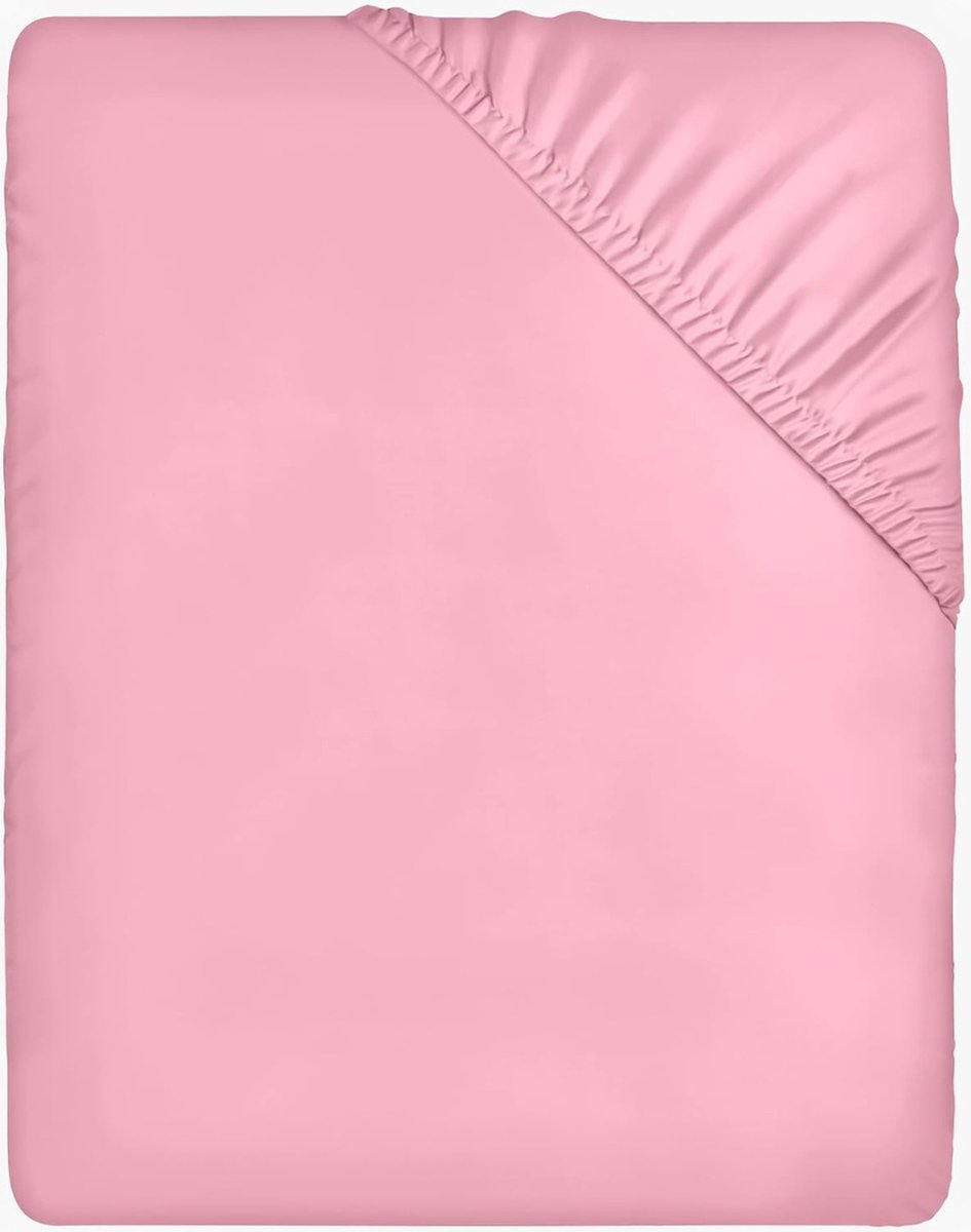 VELTRR® Matrasovertrek 160x200 - Dekbedovertrek - Hoeslaken - Matrasbeschermer - Extra Zacht - Roze