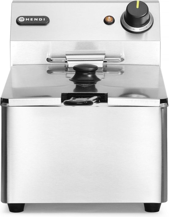 Hendi Friteuse inhoud 6 liter - Tot 190°C. - 3300Watt