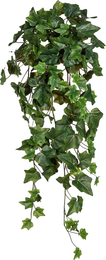 Flourify, Plante suspendue Lierre - plante artificielle - décoration d'intérieur - par 2 pièces - 70 cm - vert