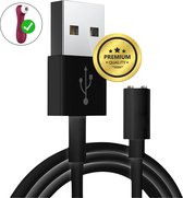 Vibrator Oplader - Nieuwe Modellen - USB Magnetische Oplaadkabel Zwart - Compatibel met o.a. Pro 2 Generation 3, Curvy, Pro 3, Pro 4+, Vibes, Luxury