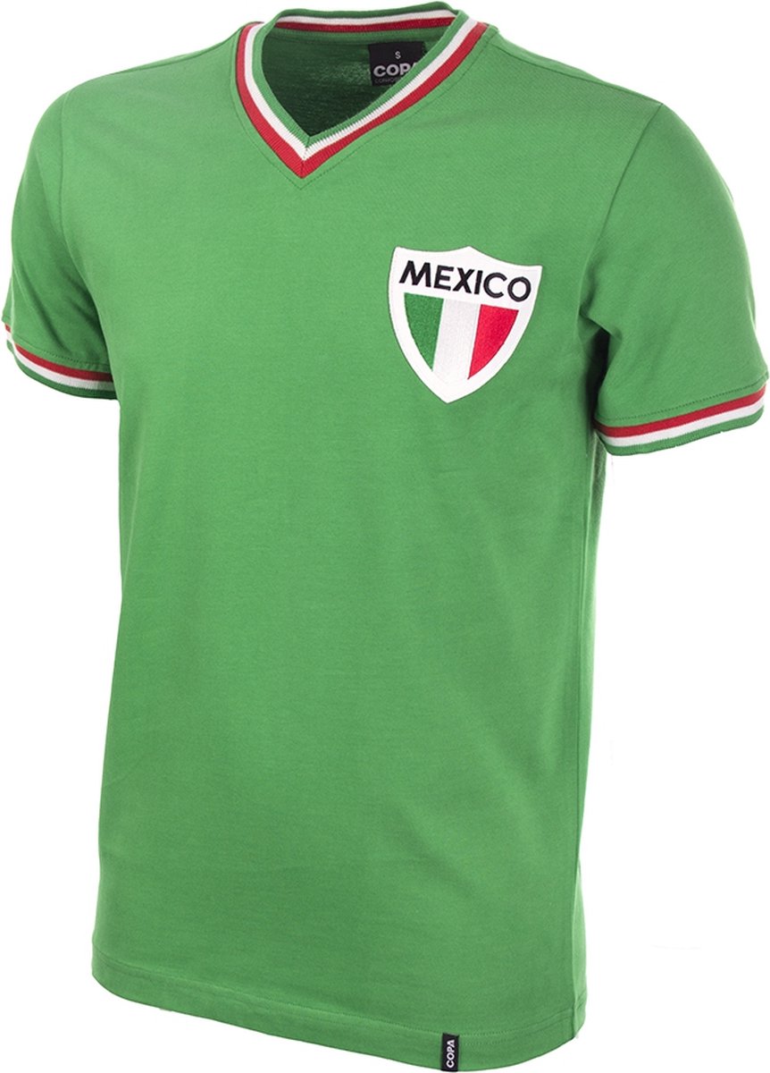 COPA Football - Mexico Pelé 1980's - Retro Voetbalshirt - Heren - M - Groen