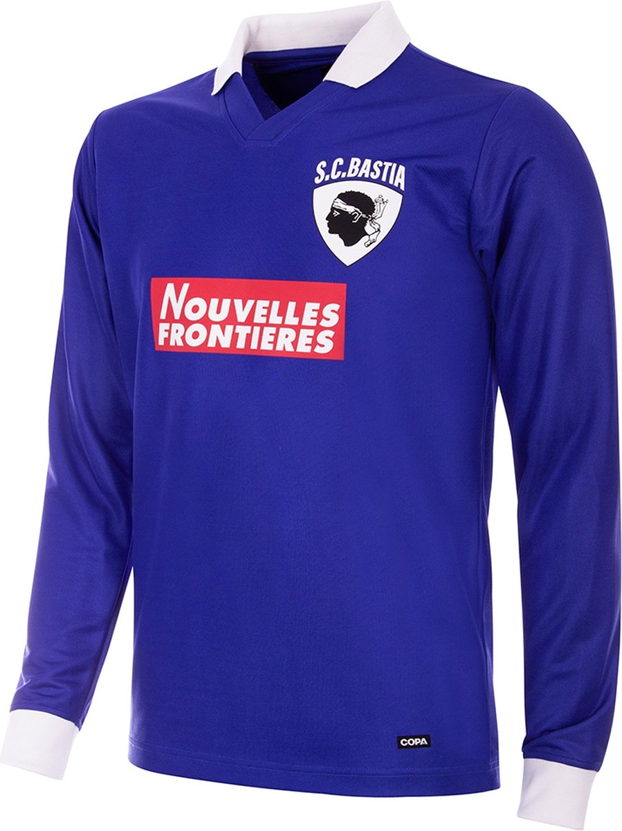 COPA - SC Bastia 1997/98 Retro Voetbalshirt - Heren - Blauw - L