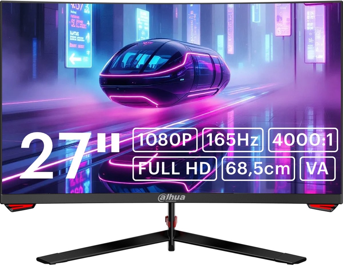 Dahua Curved 27 Inch Full HD Gaming Monitor 165Hz - Product - €122,28