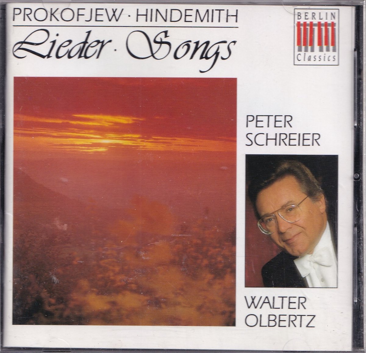 Lieder - Sergej Prokofjew, Paul Hindemith - Peter Schreier (tenor), Walter Olbertz (piano)