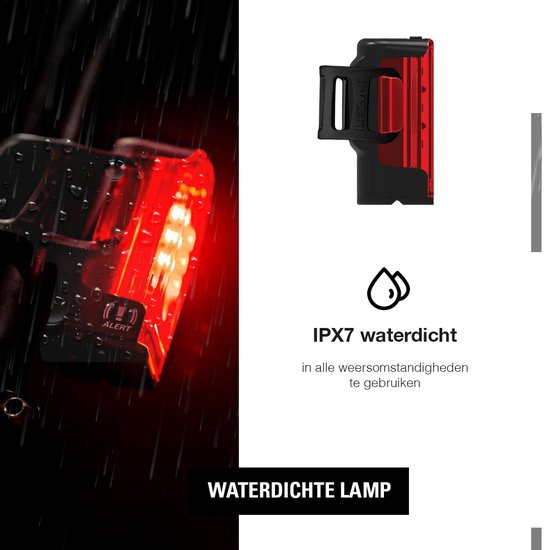 Lezyne Strip Drive Pro 400+ Rear - Fietsverlichting Achter - Fietslamp USB-C oplaadbaar - Veiligheidslampje Achterlamp - Achterlicht Fiets met 80 branduren - Zwart — afbeelding 4