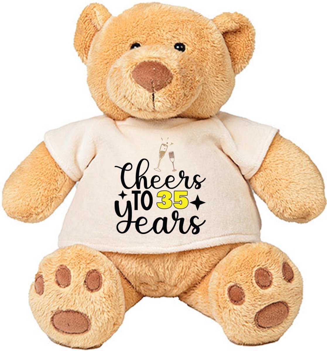 Teddy Beer Cheers To 35 Years - jarig - cadeau - verjaardag - knuffel
