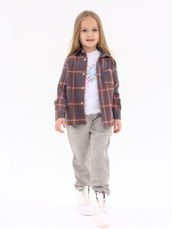 RobyKris Garçons / Filles / Unisexe / Chemise Enfants / Chemise | Manches longues | Flanelle | taille 134-140