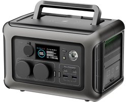 Draagbare generator - 1200 W - 2 x 600W - Powerstation - Krachtcentrale - 9 apparaten tegelijk - Outdoor generator - Snel laden - Zonne-energie