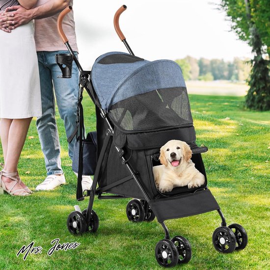 Hondenwandelwagen 3 Wielen Huisdier Wandelwagen for Katten/Honden