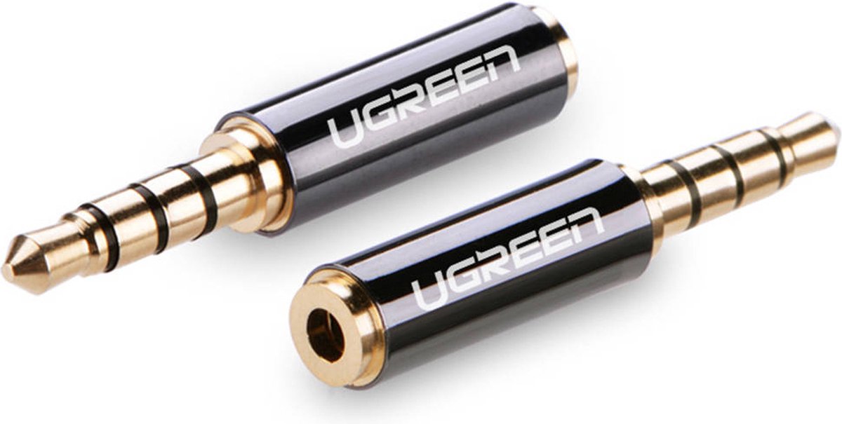 Ugreen - audioadapter - jack 3,5 mm mannelijk naar jack 2,5 mm vrouwelijk zwart - (20502)