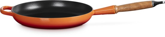 Le Creuset Koekenpan Signature - Oranjerood - Ø 28 cm / 2,6L - Geëmailleerde Anti-aanbaklaag - Vaatwasserbestendig