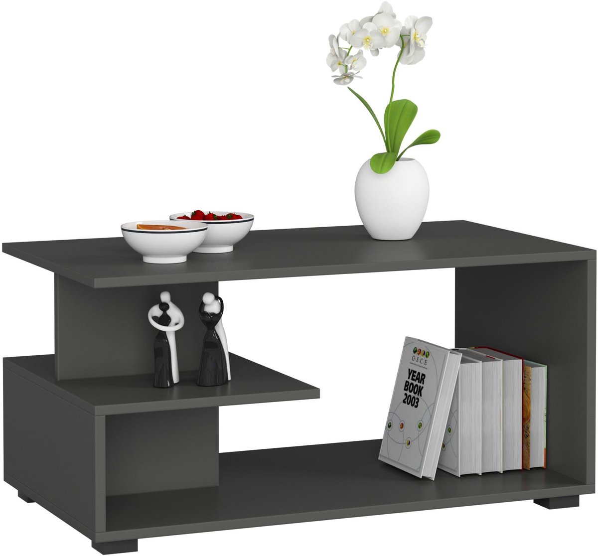 Salontafel Koffietafel PIN / AKORD Furniture Factory / Grafietgrijs / 90 x 45 x 51 cm
