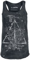 Harry Potter Deathly Hallows Top zwart S Katoen Dames - Fan merch, Film