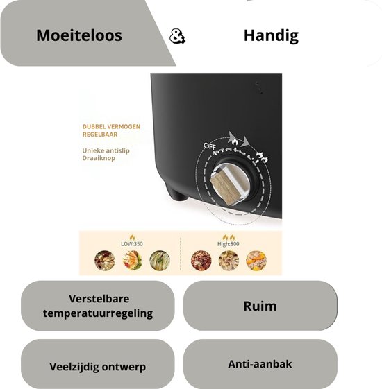 Audecook Green 1.5L Electric Hot Pot, ini Nonstick Sauté Pan with Steaer, ulticooker for
