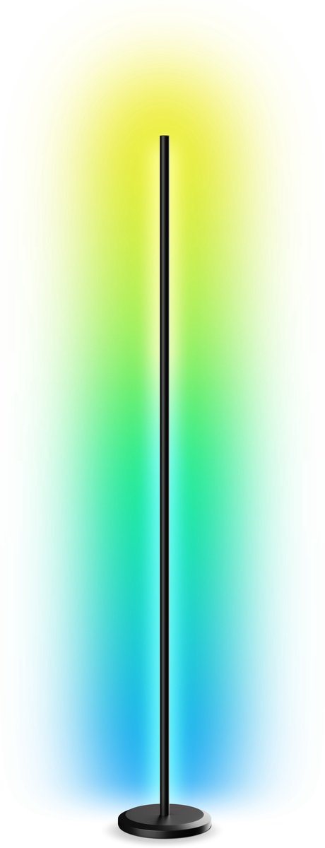 Nanoleaf Matter Smart Multicolor Floor Lamp - Slimme Vloerlamp - RGBW - Werkt met Apple Home/Google Home/ Amazon Alexa - Zwart