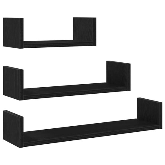 VidaXL Wandschappen kubus 2 st 50x15x50 cm hout artisanaal eiken