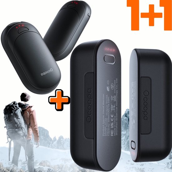 Chauffe Main Trongle Chauffe-Mains Rechargeable 2 En 1, 10000mAh Chauffe- Mains Magnu00e9tique Portable Avec Lampe & 3 Modes De Chauffage Ru00e9glables, USB Portable,Cadeux Pour Femmes, Hommes Rechauffe Main De Poche