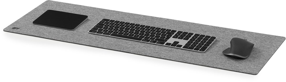 Oakywood Felt & Cork Desk Mat Grey - Medium 30 x 62 cm - Luxe Bureau Onderlegger van Wolvilt & Kurk — cadeau in Wonen & Interieur - foto 6