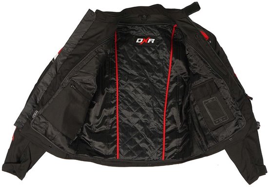 Veste moto SPARKER Homme 4 saisons Zwart/Rouge XL Homologuée CE par MOTOBLOUZ