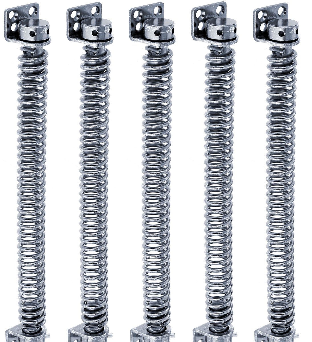 Alberts 842987 poortveer | om vast te schroeven | elektrolytisch blauw verzinkt | lengte 280 mm | Set van 5