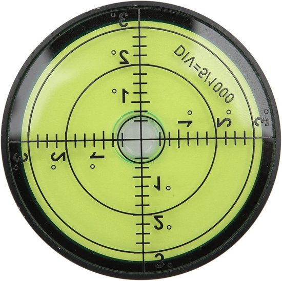 Blanco waterpas libel, ronde libel, rond niveau, nivelleringslibel, 6 stuks boorlibel, caravan, bliklibel 12 mm, bliklibel lijmen, libelle rond, ronde waterpas