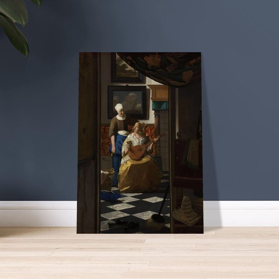 Johannes Vermeer - La Lettre d'amour affiche 30x40 cm