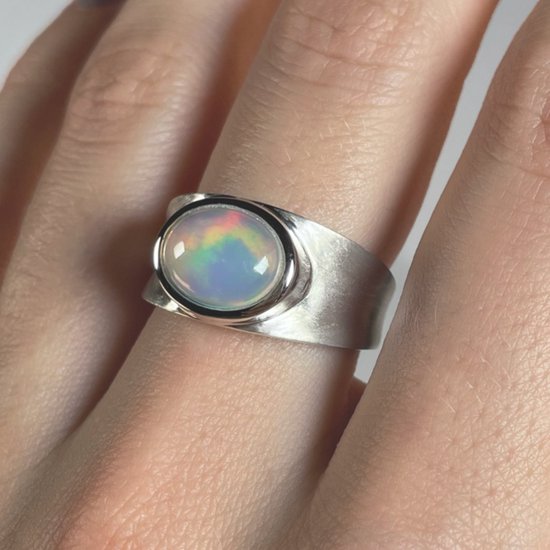 Ring en argent opale Welo