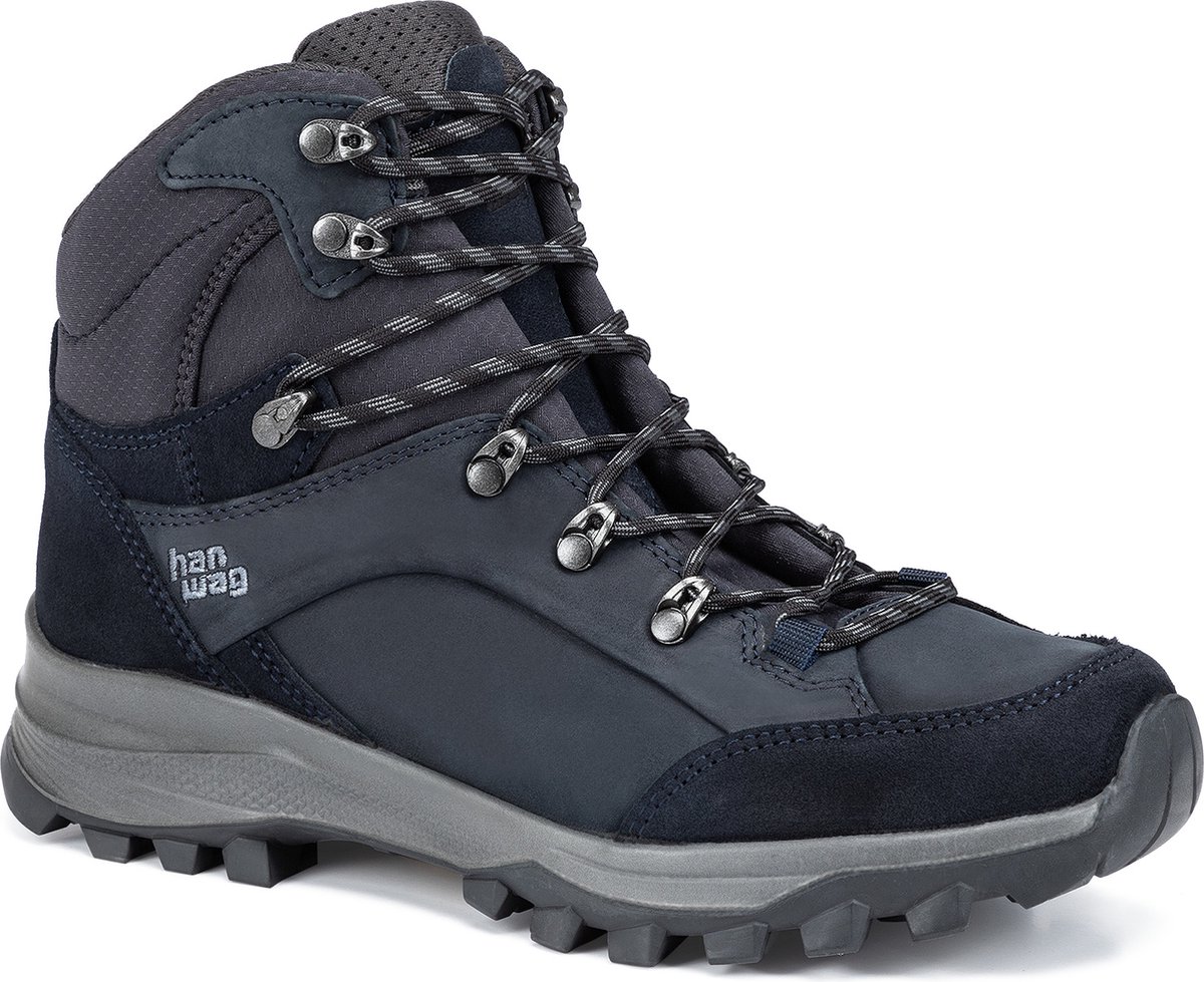 Hanwag Banks Lady LL Wandelschoenen Dames Asphalt 40 Marineblauw