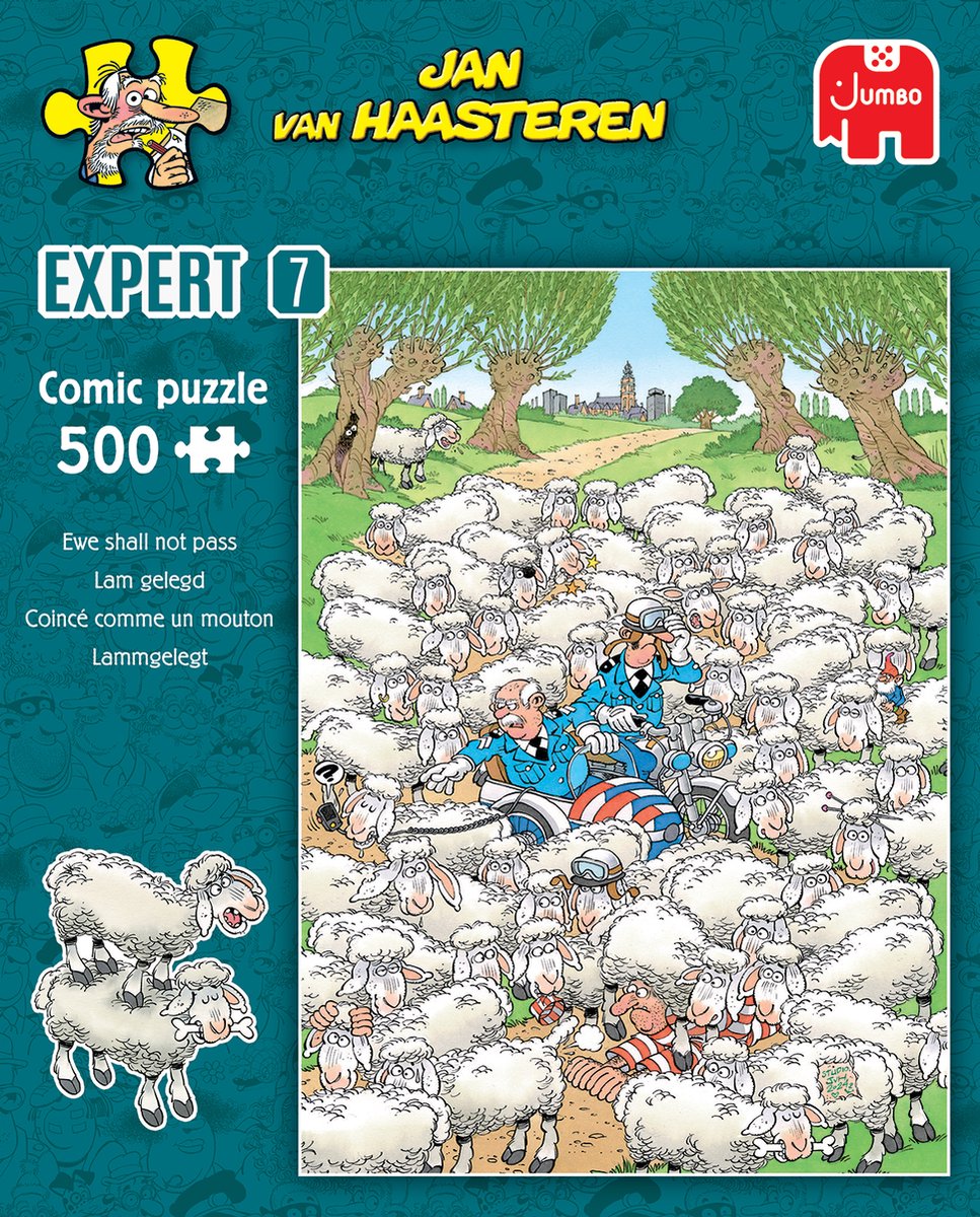 Jan van Haasteren - Expert 7 - Lam Gelegd - 500 stukjes puzzel - Legpuzzel — afbeelding 6