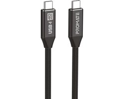 ProMate® USB4 Kabel met UHD 8k 60Hz, 240W PD, 40Gbps Gegevenssynchronisatie en Thunderbolt 4 Compatibiliteit, PrimeLinkC40-2M, IMac, MacBook, Laptop, TV, Video, Audio, Data Sync..