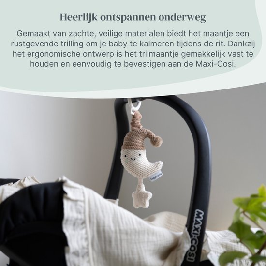 Baby's Only Trilmaantje Heaven - Reisspeelgoed - Speelgoed voor onderweg - Maxi-cosi speelgoed - Buggy speelgoed - Clay/Warm Linen van Baby's Only — afbeelding 5