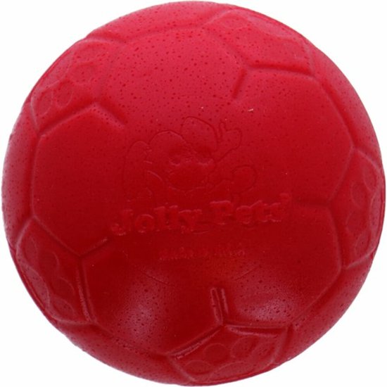 Jolly Pets Soccer Ball  -  Jouet pour chien  -  Jouet à rapporter durable  -  Jollyflex plastique trà¨s robuste  -  Jouet flottant pour chien  -  à˜15cm - Rouge