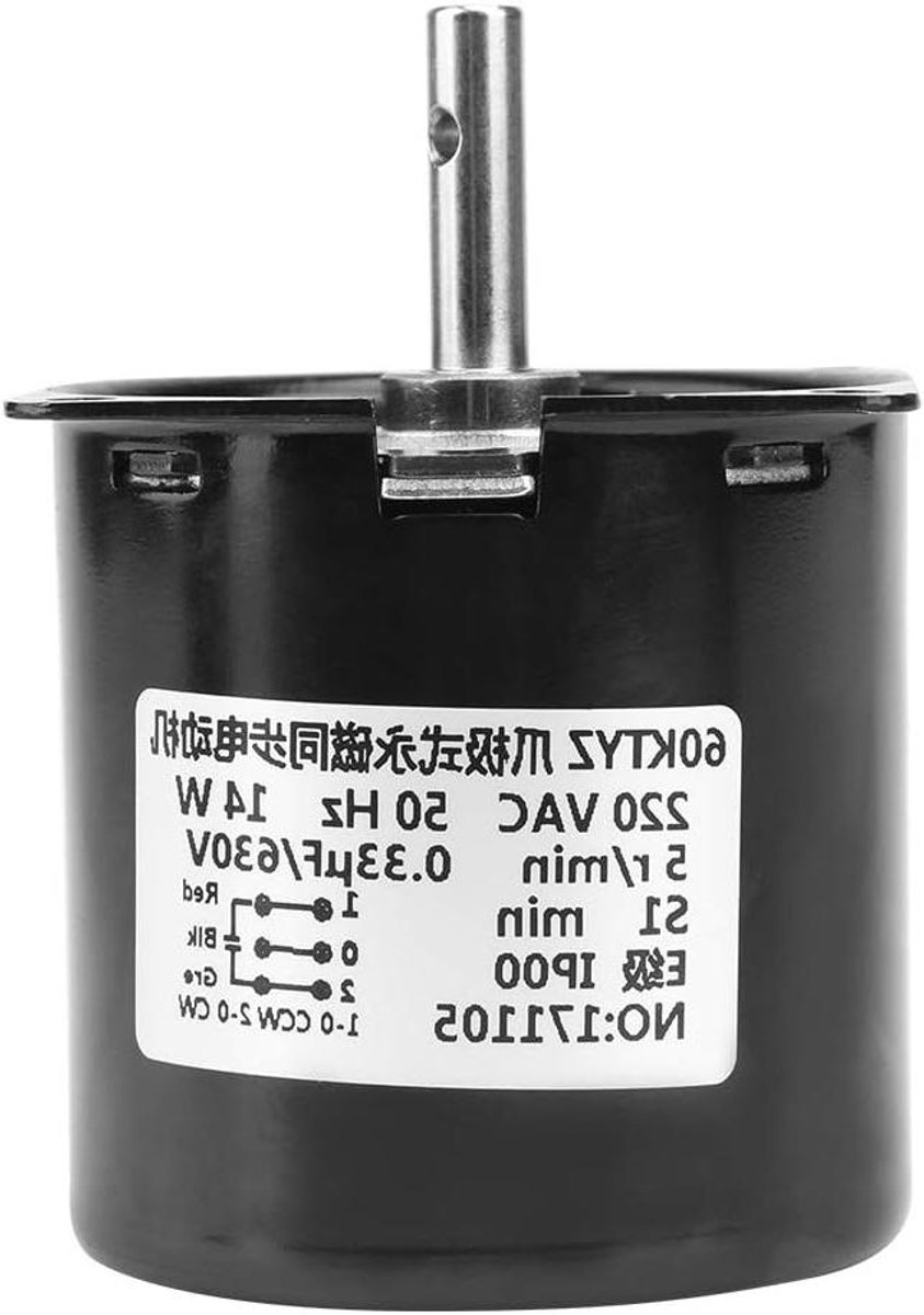 Content in HTML - 220V AC Versnellingsbak Elektrische Reductiemotor 60KTYZ - Synchrone Reductiemotor - Magneet DC Motor Vervangen - 5R / Min .
