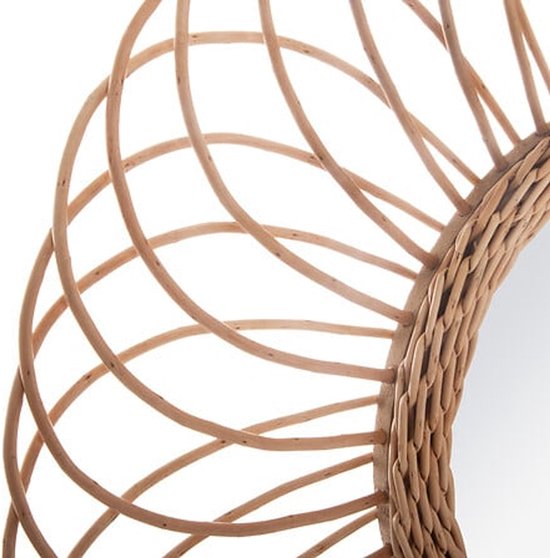 Ronde wandspiegel raffia Melati - Tropical Home