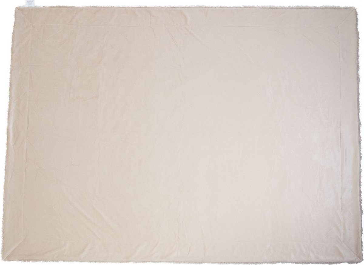 plaid teddy krul beige 130x180cm