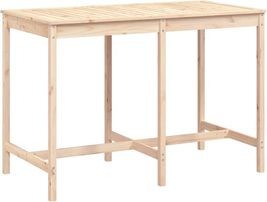 koma Eettafel keukentafel 100x60cm tafel massief grenen hout wit honing landhuisstijl - NIEUW