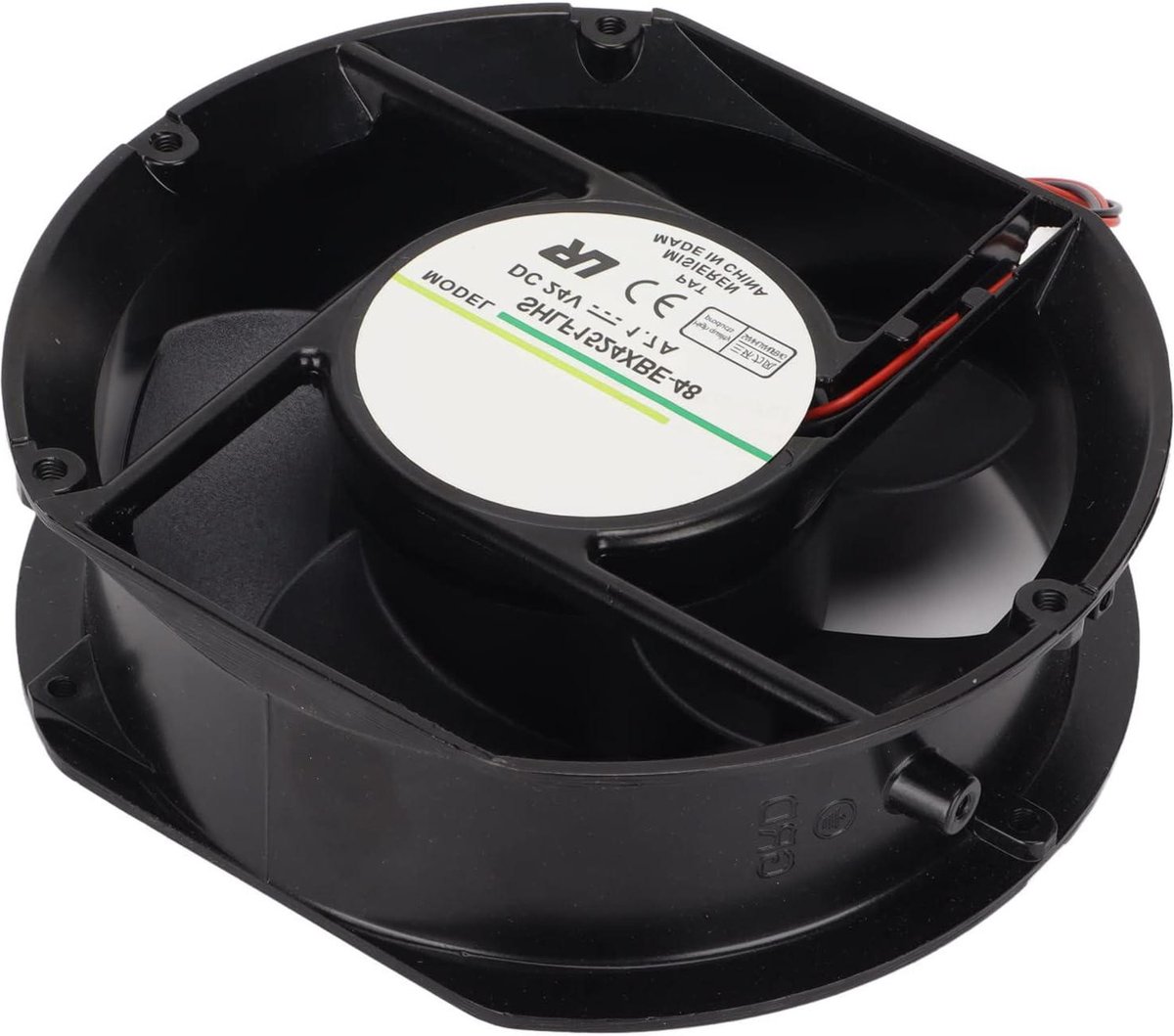 24V DC 3000RPM Dubbel Kogellager Koelventilator- 172 X 150 X 51 Mm - 275CFM Luchtstroom - Geluidsarm - Werktemperatuur: -10℃-70℃ - Doe-het-zelf Koelventilatiemachines .