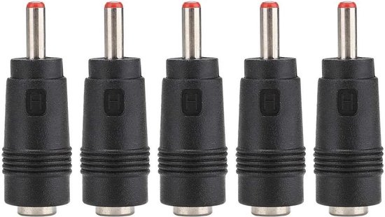 5 Stuks DC-adapterplug 5,5 X 2,1 Socket Naar 3,5 X 1,35 Mm – Voor Audio, Routers En Voedingen, 3 Tot 24 V