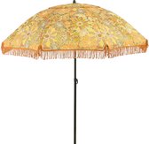 Bol.com Mica Decorations Bloem Parasol - H238 x Ø220 cm - Bruin aanbieding