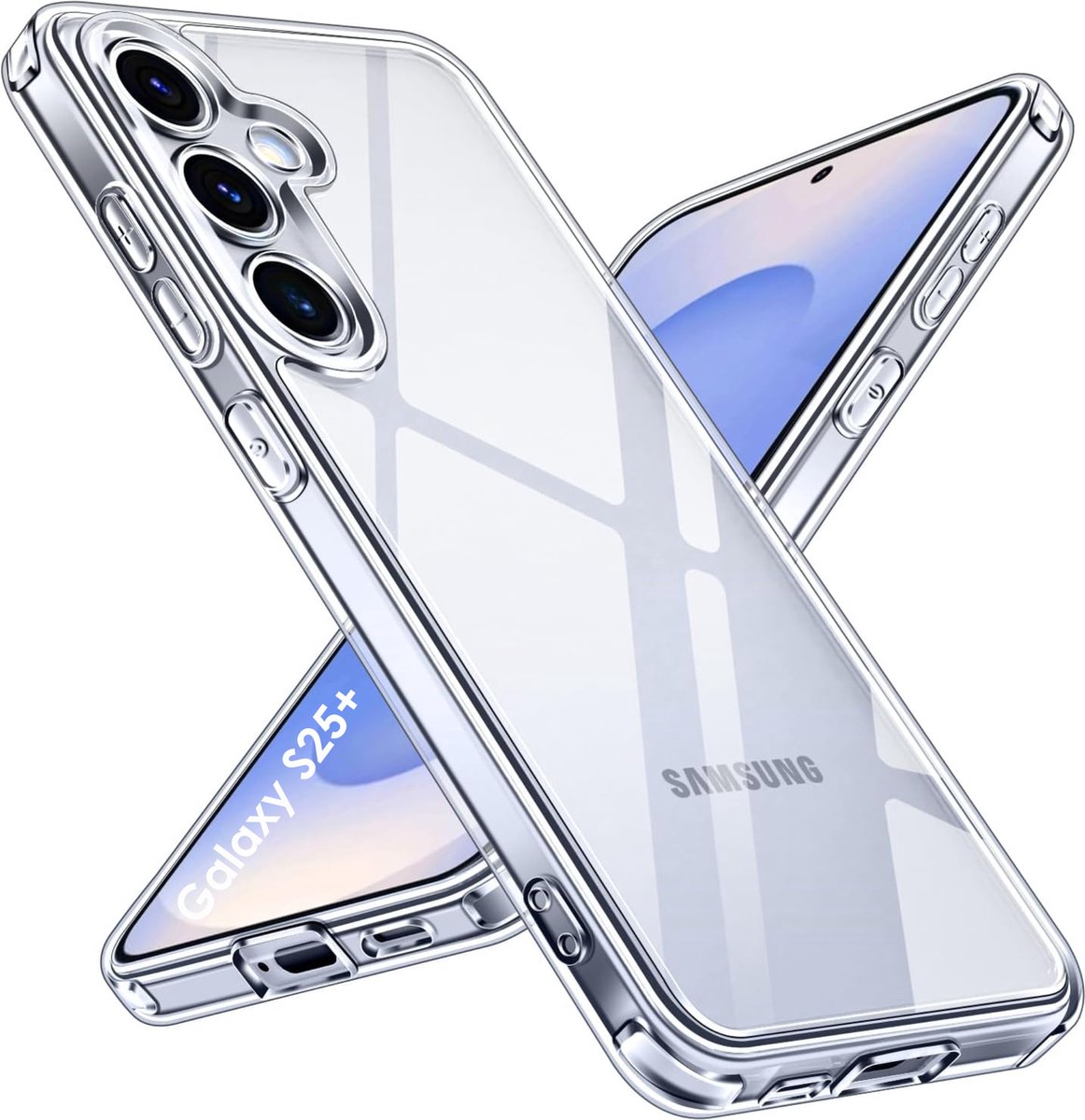 Hoesje voor Samsung Galaxy S25 Plus backcover Shockproof siliconen Transparant