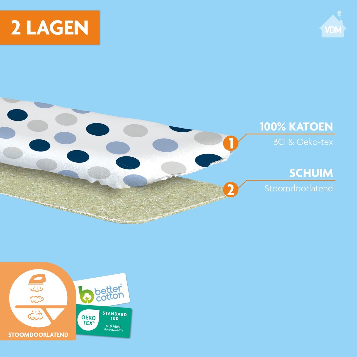 LaundrySpecialist de table à repasser CLASSIC L/XL - Convient pour les planches à