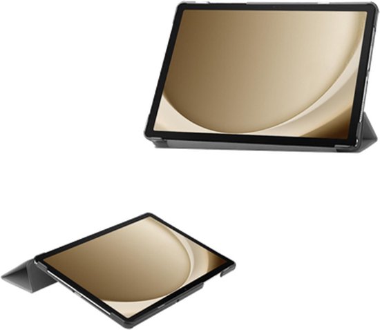 Bookcase hoesje Samsung Galaxy Tab A9+ - Just in Case - Grijs - Similicuir