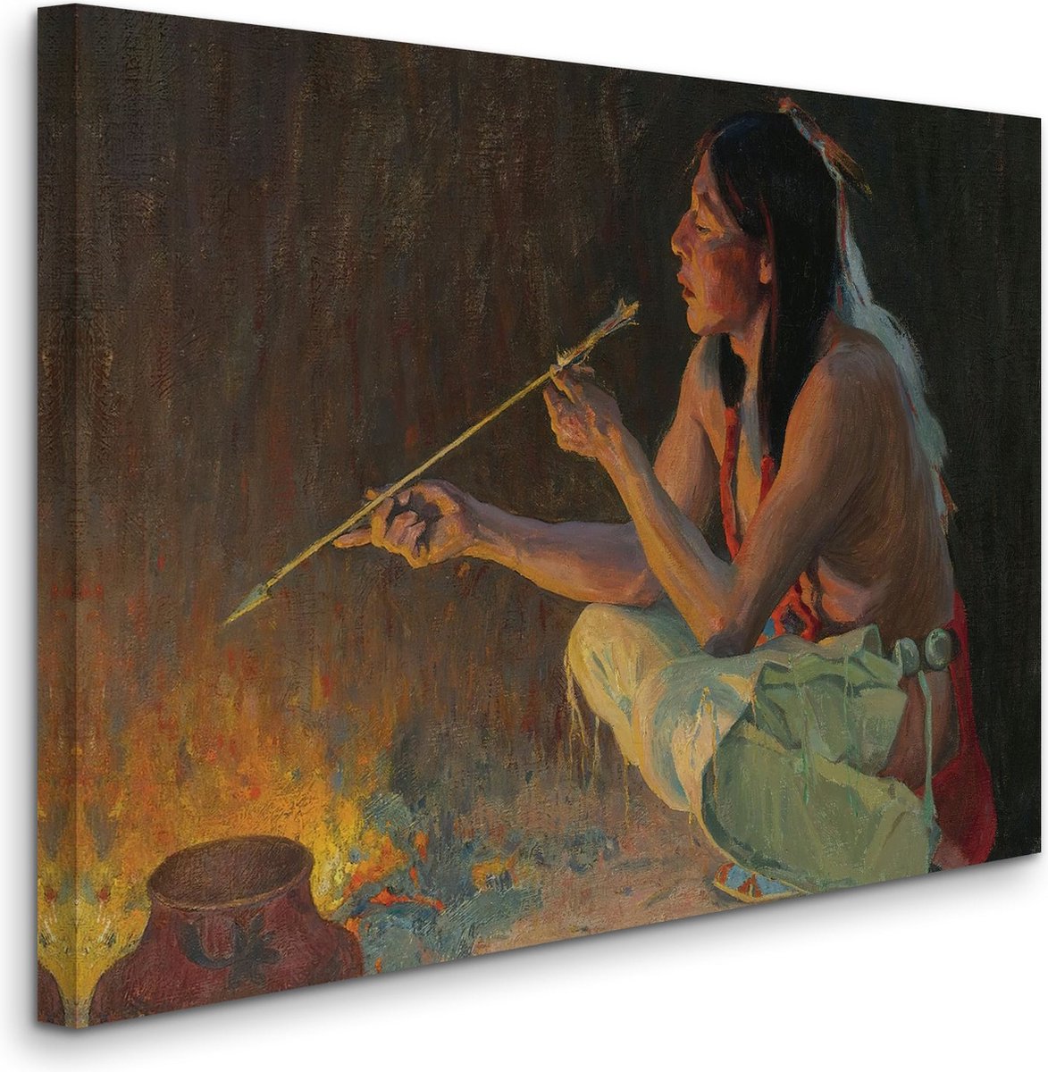 Eanger Irving Couse - Arrow Maker - Pijlenmaker (1921) - 2:3